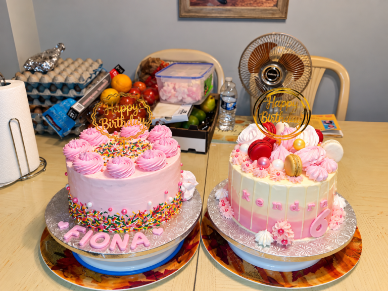 Fiona and Kendra birthday cakes