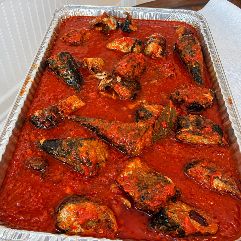 Fish in Tomato Pepper Stew