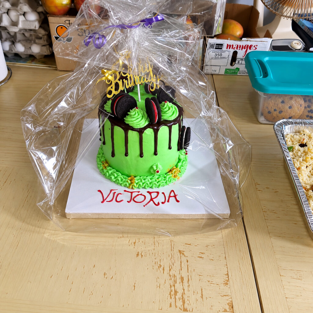 Victoria Green Birthday Cake